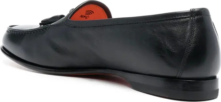 Andrea tassel-detail leather loafers - Image 3