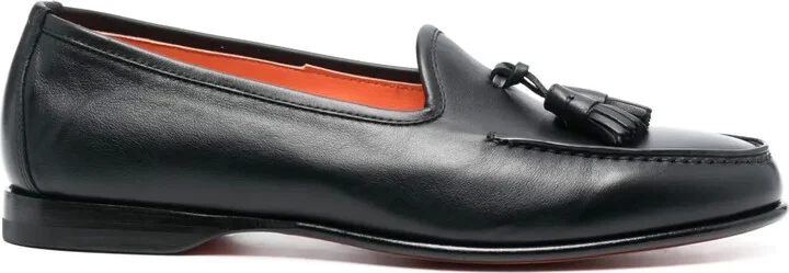 Andrea tassel-detail leather loafers