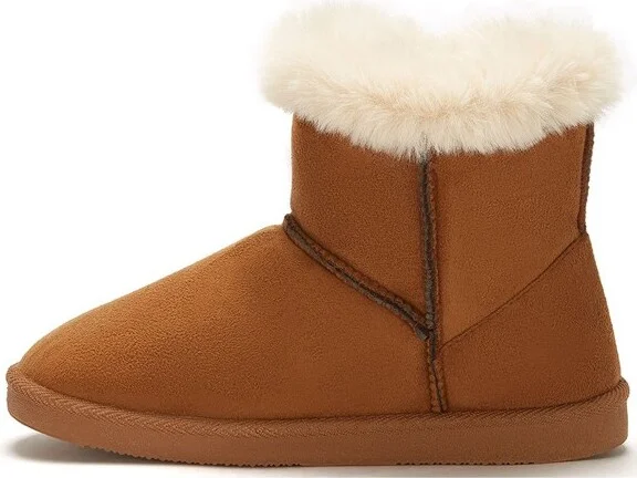 Andrea Winter Fur Boots 57956, Chestnut, - Image 2