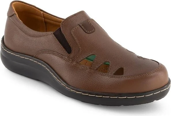 Andrea Women's Comfort Leather Loafers 65357 Brown - Image 2