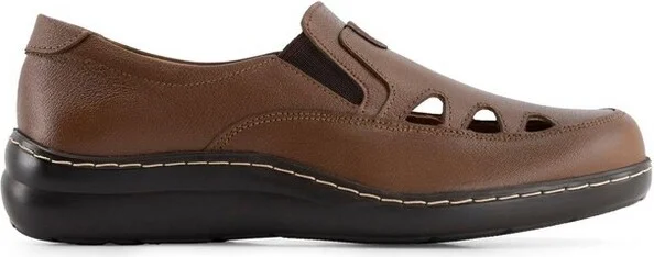 Andrea Women's Comfort Leather Loafers 65357 Brown
