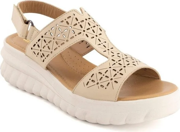 Andrea Women's Comfort Plus Ultr Light Sandals 9428 Beige - Image 2