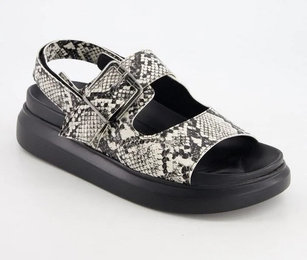 Andrea Women's Footbed Sandals with Hook and loop slingback 6676 Multicolored - Image 2