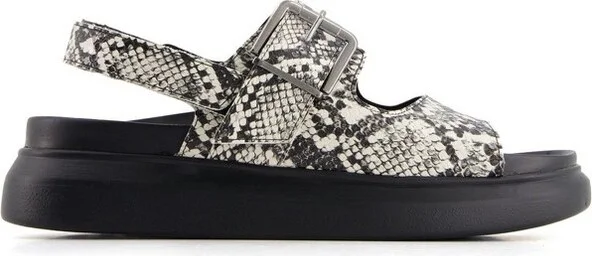 Andrea Women's Footbed Sandals with Hook and loop slingback 6676 Multicolored