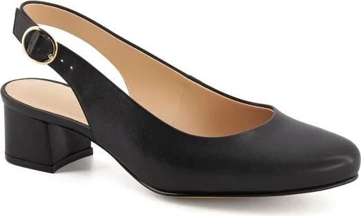 Andrea Womens Heeled Slingback Flats 3995, Black,