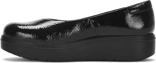 Andrea Womens Platform Patent Moccasins 3325, Black, - Image 2