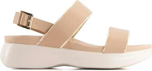 Andrea Women's Slingback Buckle Sandals 68547 Beige