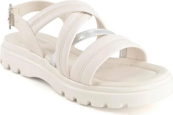 Andrea Women's Slingback Buckle Sandals 9407 White - Image 2