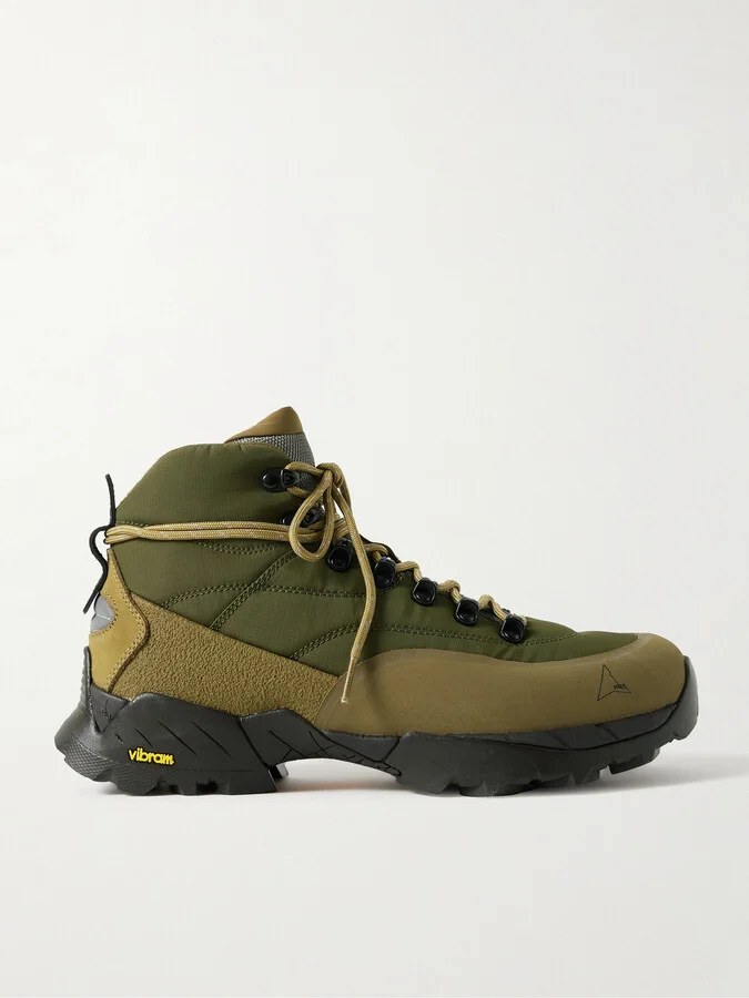 Andreas Suede and Rubber-Trimmed Ripstop Hiking Boots