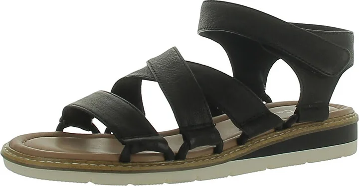 Andres 6 Womens Leather Ankle Strap Slingback Sandals