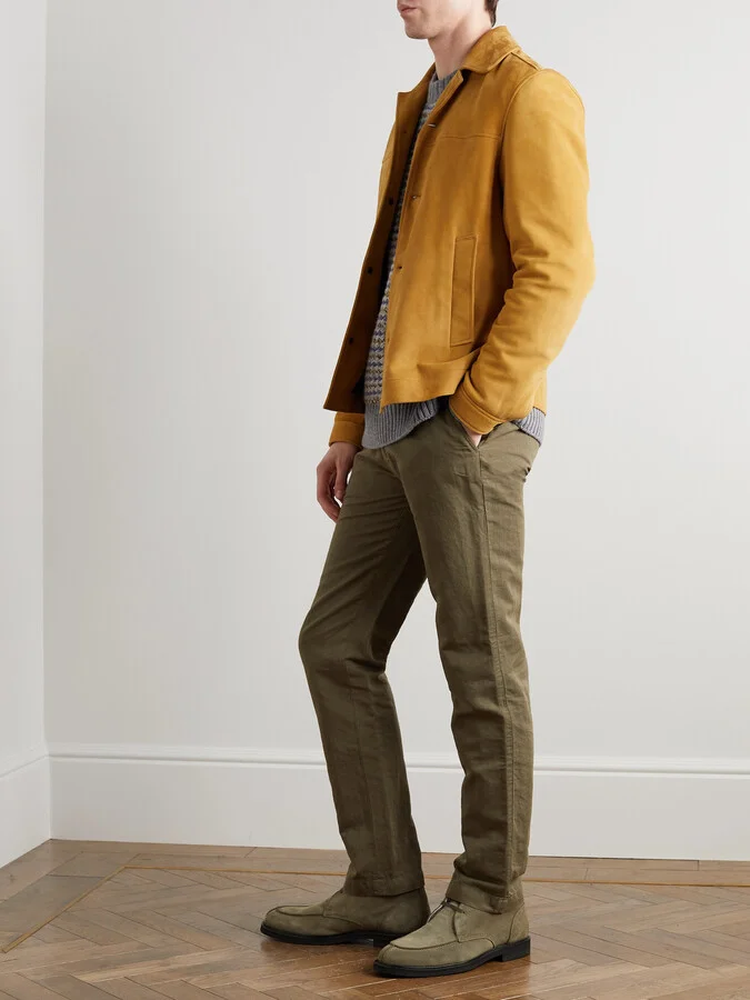 Andrew Split-Toe Shearling-Lined Suede Chukka Boots - Image 2