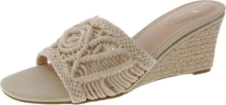 ANDRREA 7 Womens Laceless Woven Wedge Sandals