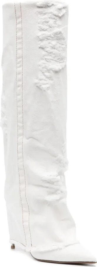 Andy 120mm cuffed denim boots - Image 2