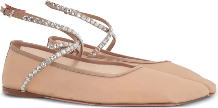 Ane crystal-embellished ballerina shoes - Image 2