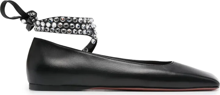 Ane leather ballerina shoes