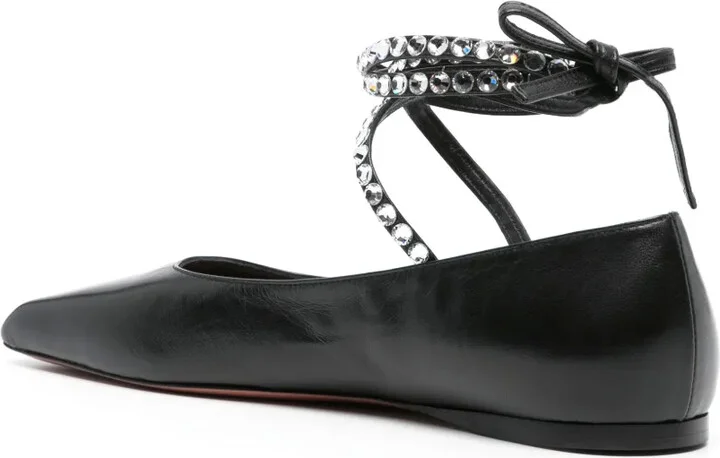 Ane square-toe leather ballerinas - Image 3