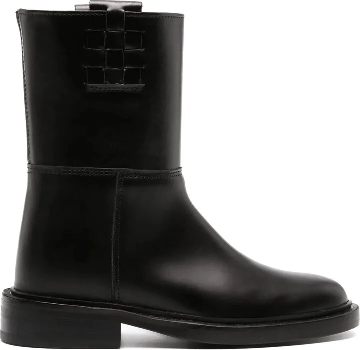 Anella interwoven-detail leather boots