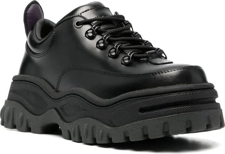 Angel leather chunky lace-up shoes - Image 2