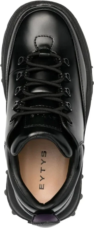 Angel leather chunky lace-up shoes - Image 4