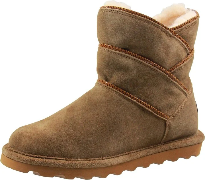 Angela Womens Suede Fur Lined Winter Boots