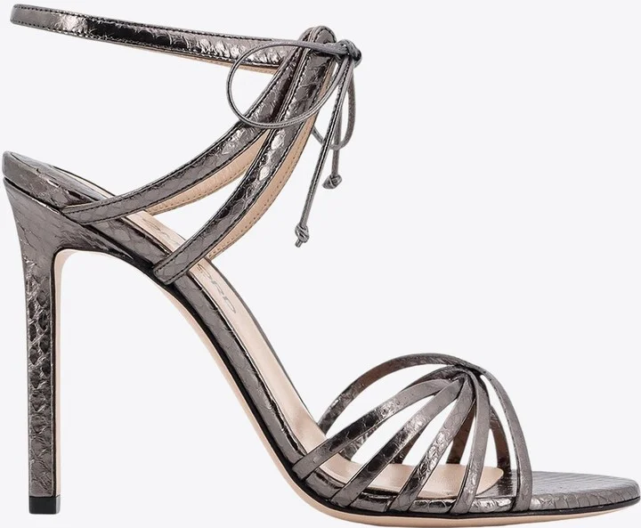 Angelica 105 Embossed Leather Sandals