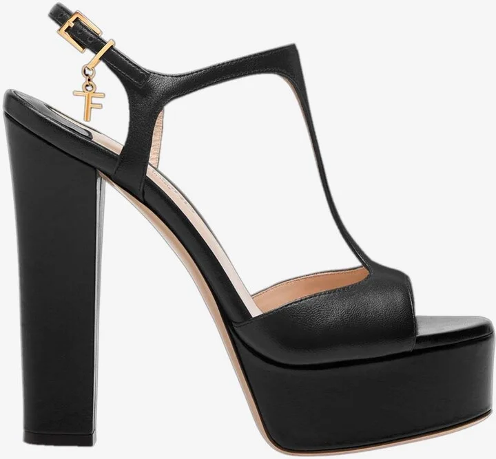 Angelina 130 Platform Leather Sandals