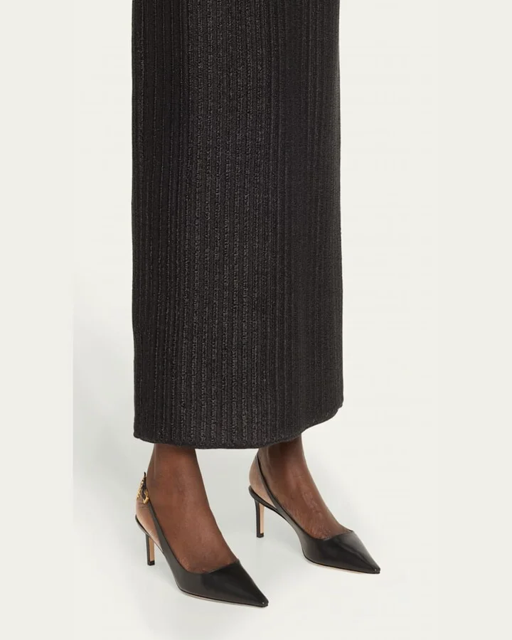 Angelina Charm Leather Slingback Pumps - Image 3