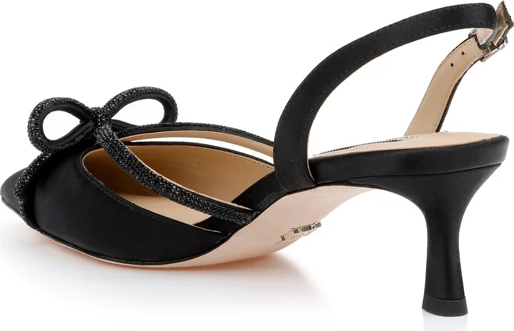 Angelina Slingback Pointed Toe Kitten Heel Pump - Image 8