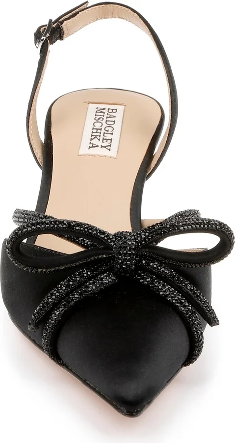 Angelina Slingback Pointed Toe Kitten Heel Pump - Image 10