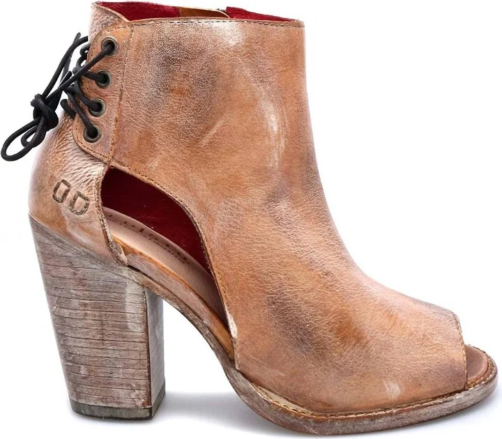 Angelique Heel In Tan Rustic