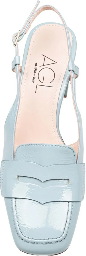 Angie Angie Classic Moccasin In Patent Leather Matcha Color - Image 2