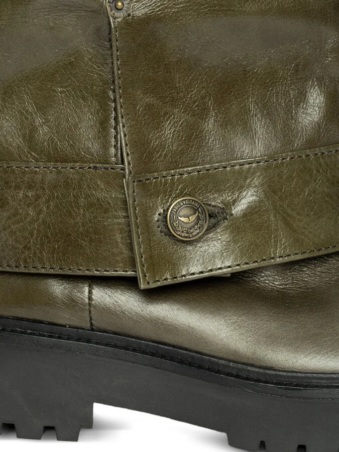 Angie fold-over leather boots - Image 5