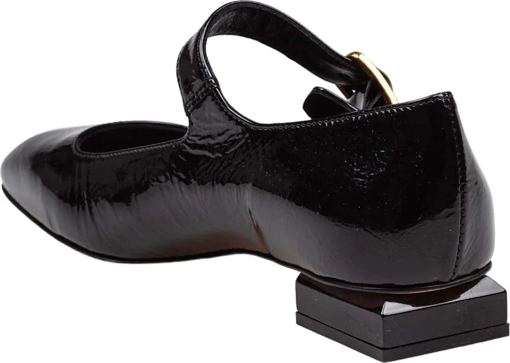 Angie L Baby Ballerina In Patent Leather Black Color - Image 3
