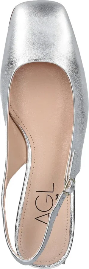 Angie metallic slingback pumps - Image 4