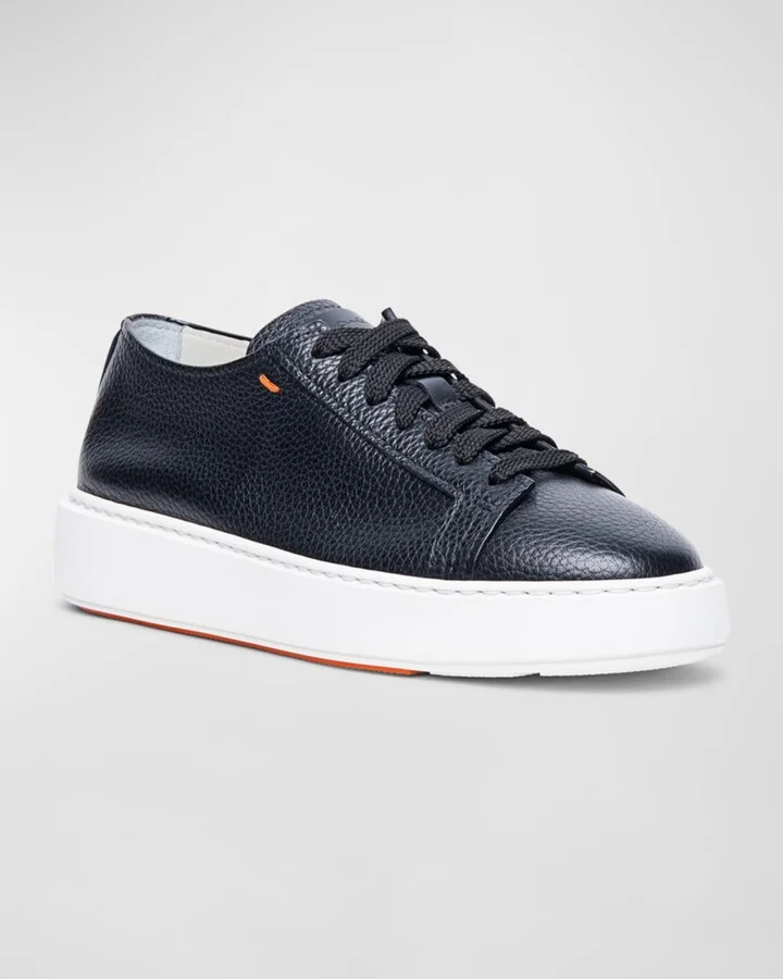 Anginal Leather Low-Top Sneakers - Image 10