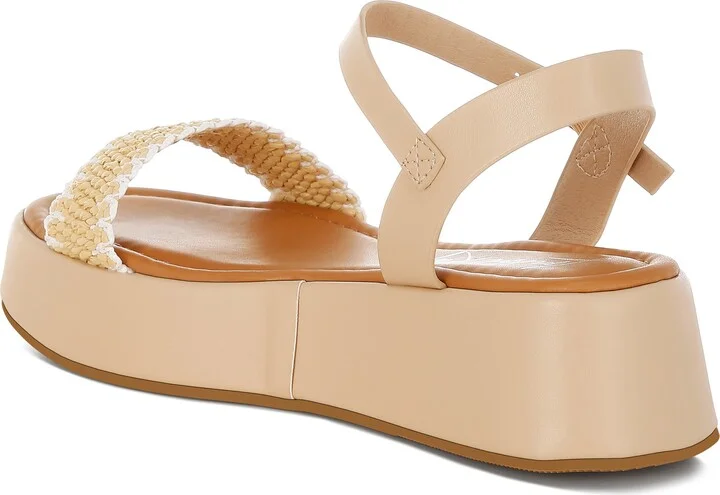 Anglong Raffia Platform Wedge Sandal - Image 2