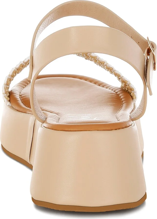 Anglong Raffia Platform Wedge Sandal - Image 4