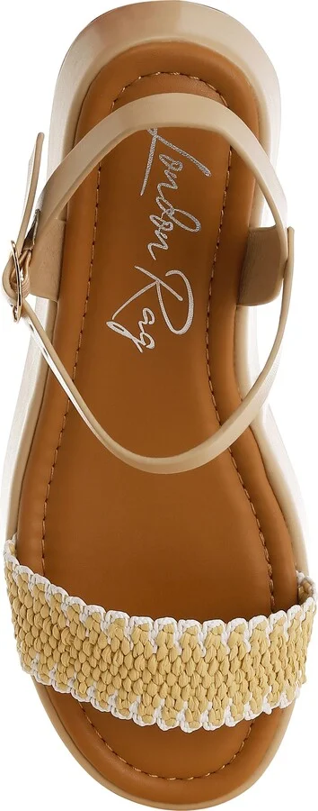 Anglong Raffia Platform Wedge Sandal - Image 6