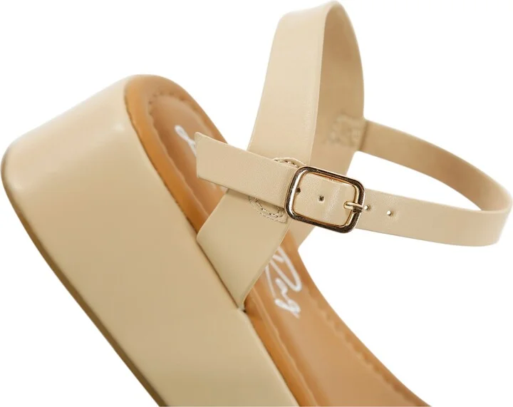 Anglong Raffia Platform Wedge Sandal - Image 8
