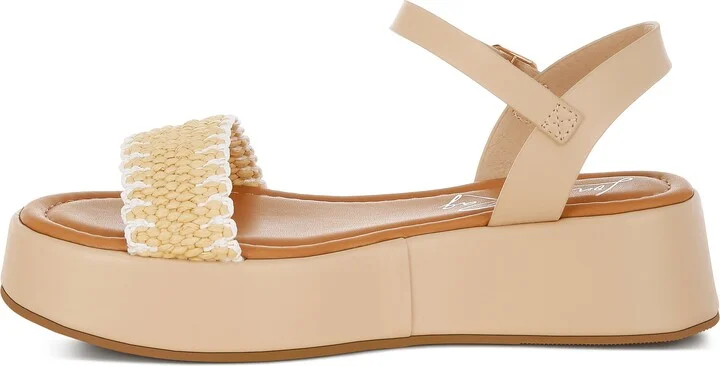 Anglong Raffia Platform Wedge Sandal - Image 11