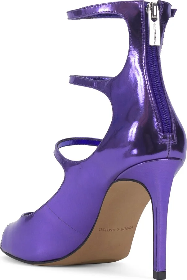 Anika Buckle Strap Open Toe Pump - Image 2