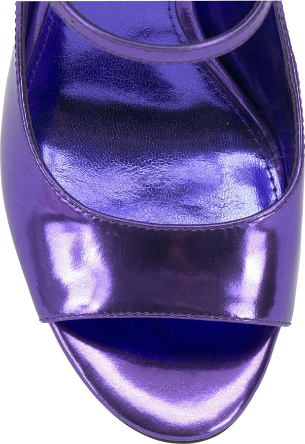 Anika Buckle Strap Open Toe Pump - Image 8
