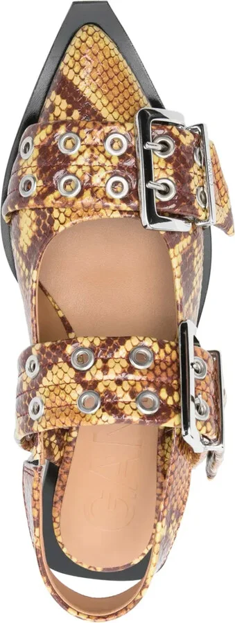Animal-Print Ballet Flats - Image 4