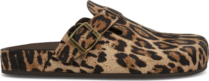Animal Print Buckle Mule - Image 8