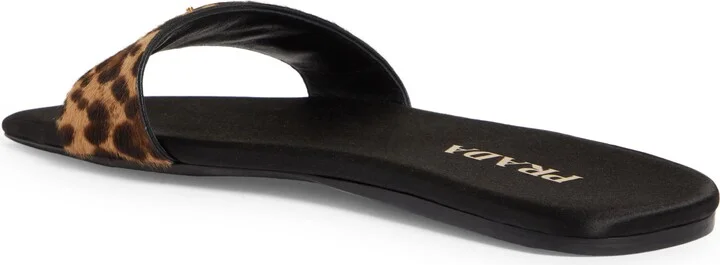 Animal Print Genuine Calf Hair Slide Sandal - Image 2