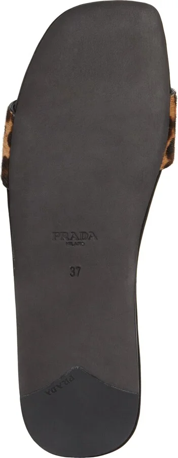 Animal Print Genuine Calf Hair Slide Sandal - Image 6