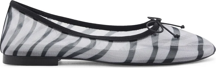Animal Print Mesh Ballerina Flat - Image 2