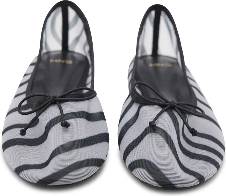 Animal Print Mesh Ballerina Flat - Image 3
