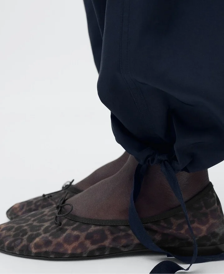 Animal Print Mesh Ballerina Flat - Image 6