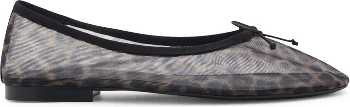 Animal Print Mesh Ballerina Flat - Image 7